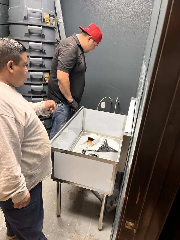 Commercial plumbing and sink installation in Holdenville